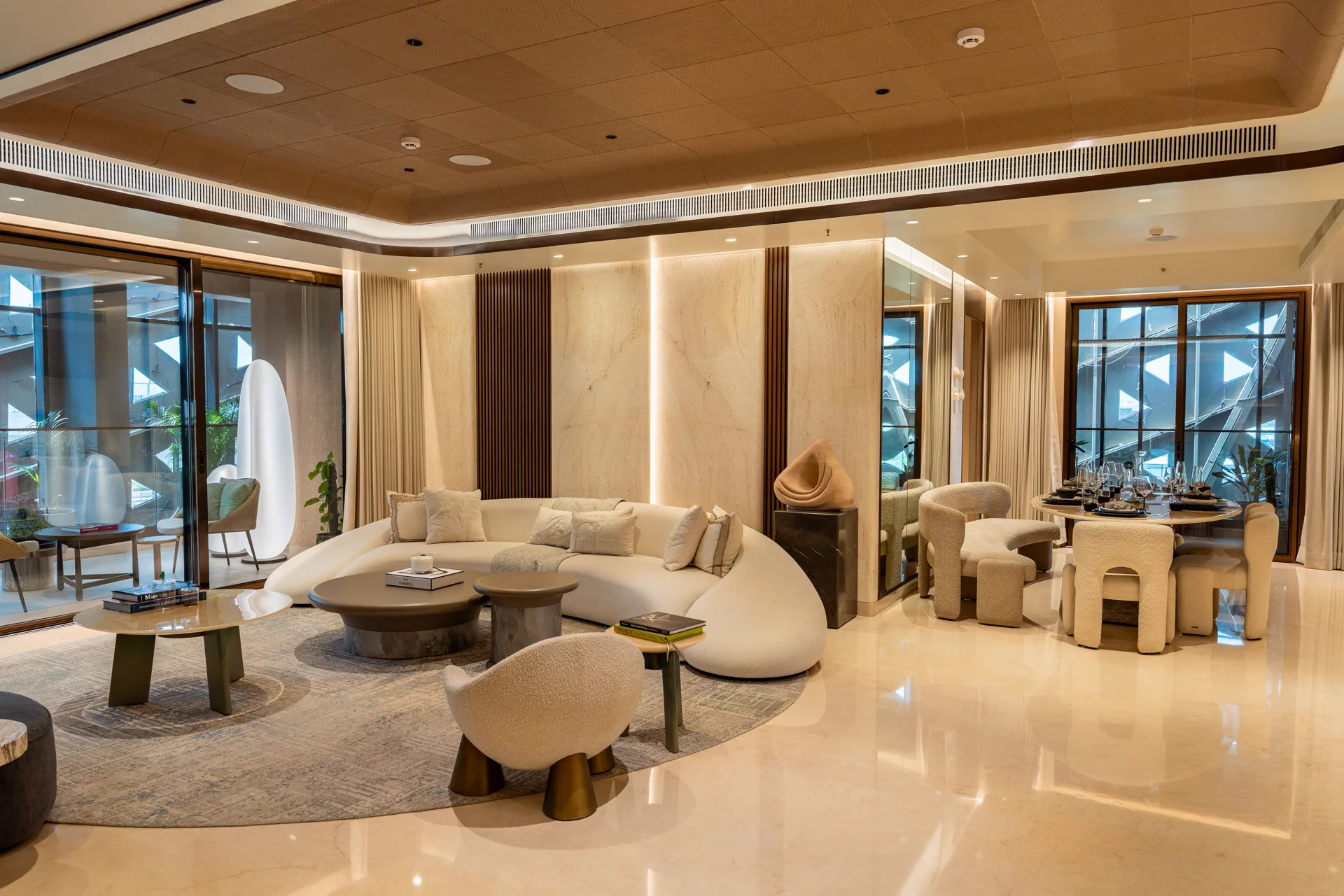 Living room of the Westin Residences sample flat