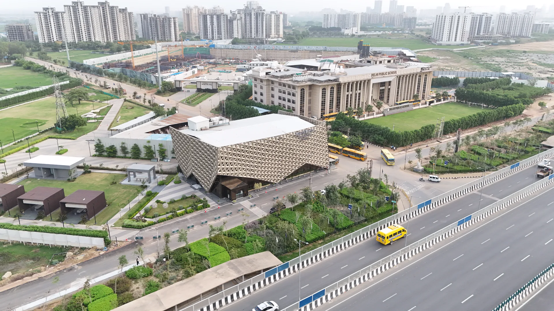 Aerial of the corridor towards Delhi