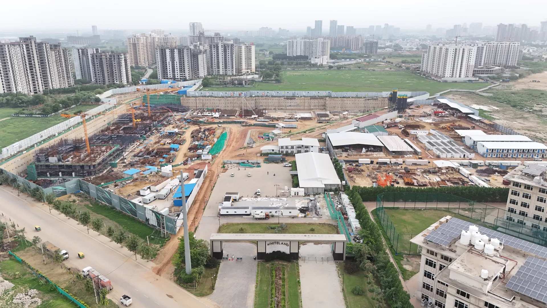 Aerial photograph of the Westin Residences site, Gurugram, July 2026